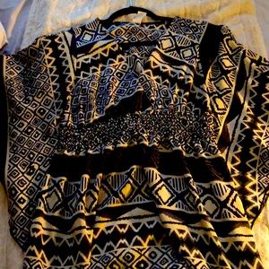 FLUO caftan/kaftan style minidress